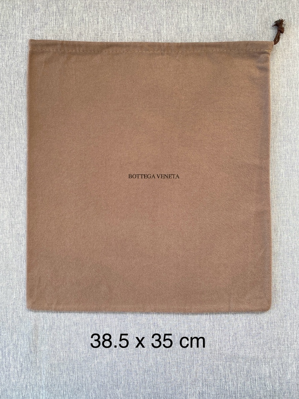 Authentic Bottega Veneta | Cotton Drawstring dust bag Gift Storage Brown